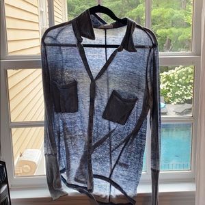 Comfy long sleeve button down!